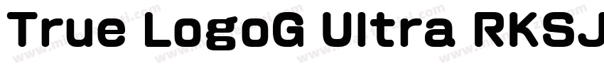 True LogoG Ultra RKSJ H字体转换